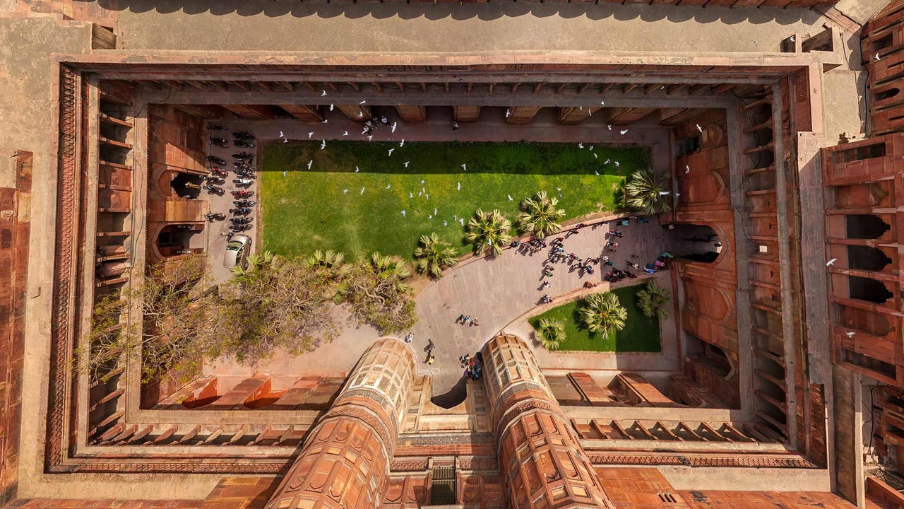 India Aerial view above of Agra Fort (© Amazing Aerial Premium/Shutterstock)