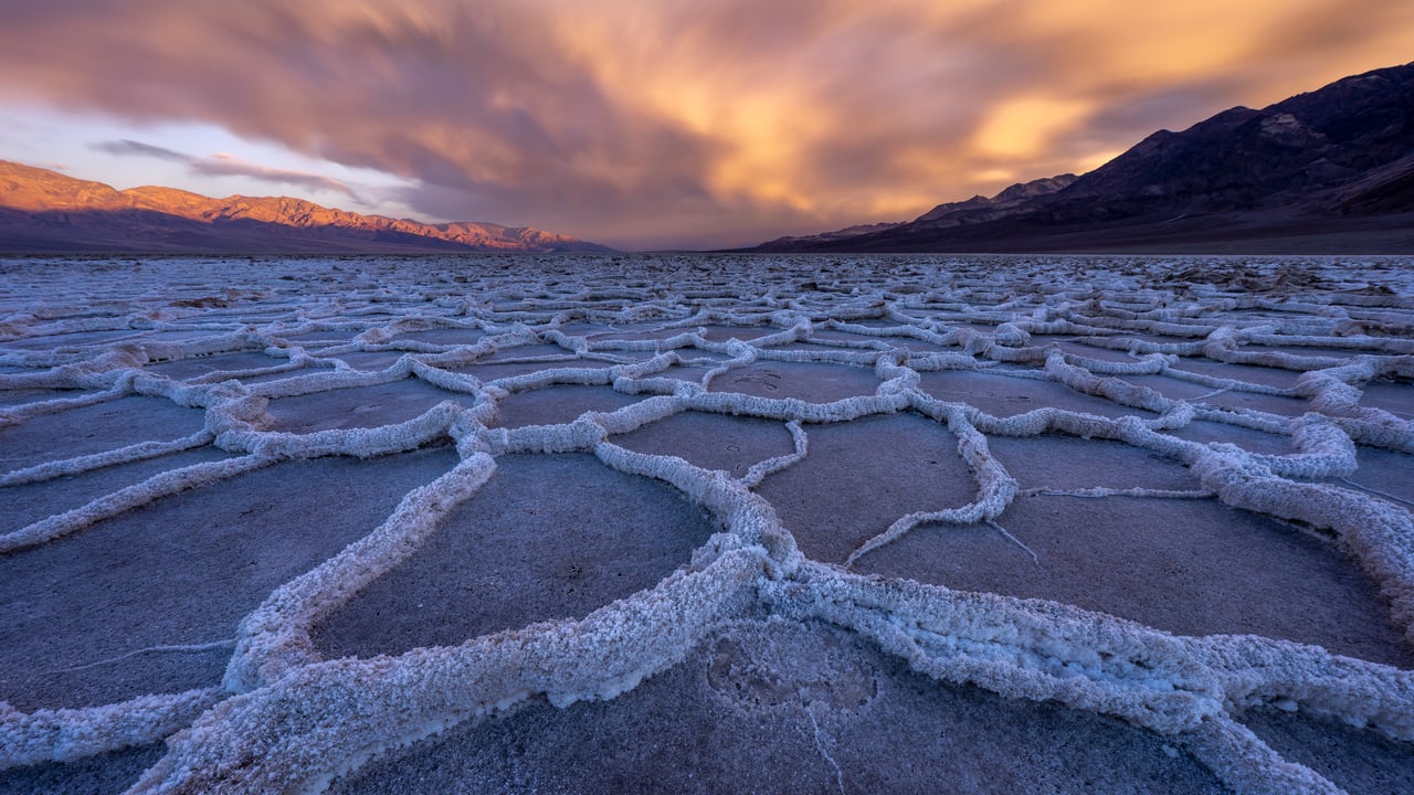 Salt flats in Badwater Basin, Death Valley National Park, California, United States (© Jim Patterson/TANDEM Stills + Motion)