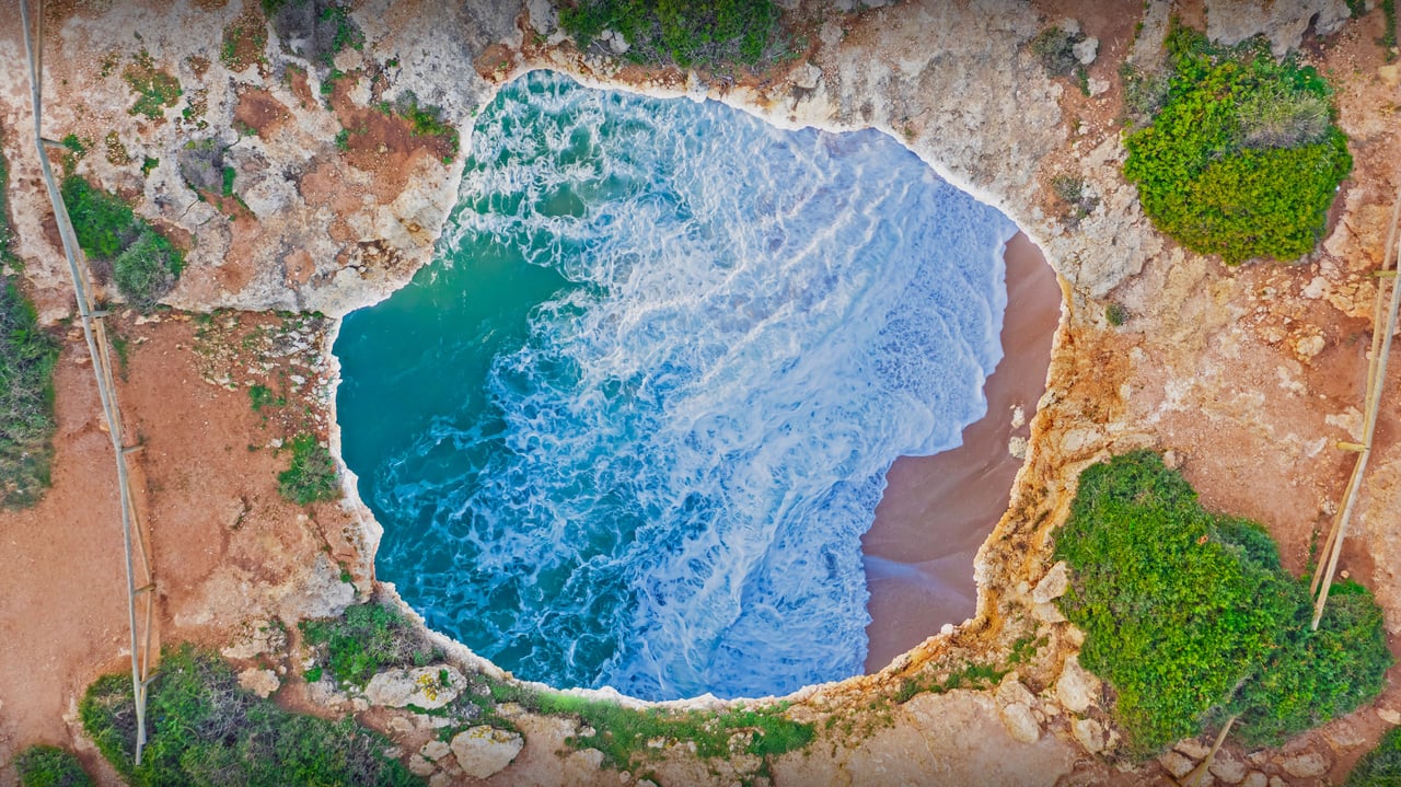 Benagil Cave in the Algarve, Portugal (© Michael Malorny/Offset by Shutterstock)