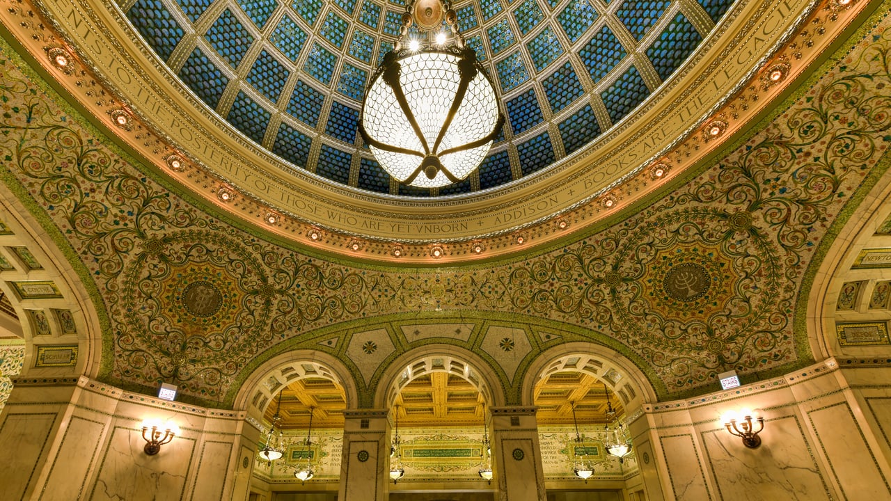 Tiffany Dome, Chicago Cultural Center, Illinois (© Felix Lipov/Shutterstock)
