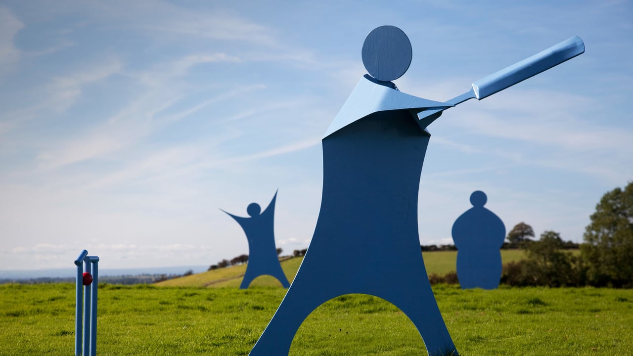 For the Cricket World Cup, a cricket-themed sculpture at Yorkshire Lavender, England (© Jonathan Hodson/Alamy)