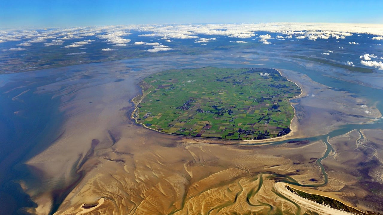 Luftaufnahme der Insel Föhr, Schleswig-Holstein, Deutschland (© Holger Weitzel/imageBROKER/Alamy Stock Photo)