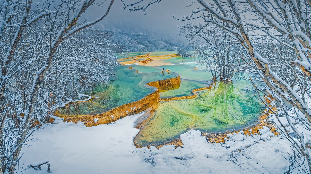 Huanglong Scenic and Historic Interest Area in Sichuan province, China (© primeimages/Getty Images)