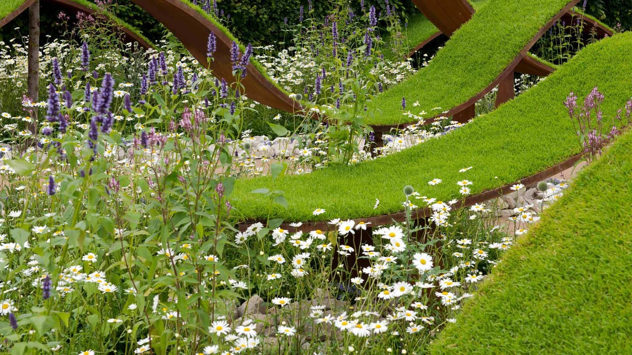 The World Vision Garden at The Hampton Court Palace Flower Show 2016 (© Ellen Rooney/Alamy Stock Photo)