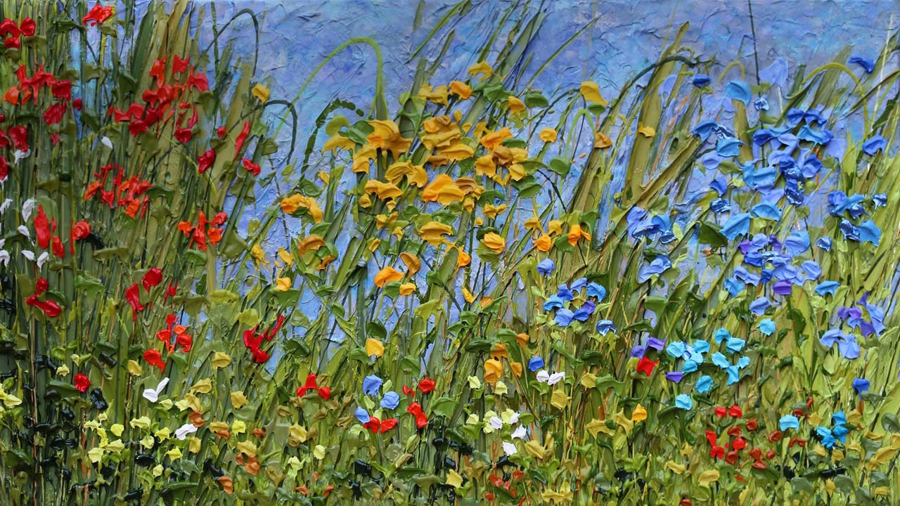 ‘Strolling the Biltmore,’ a painting by visually impaired artist Jeff Hanson (© Jeff Hanson Art)
