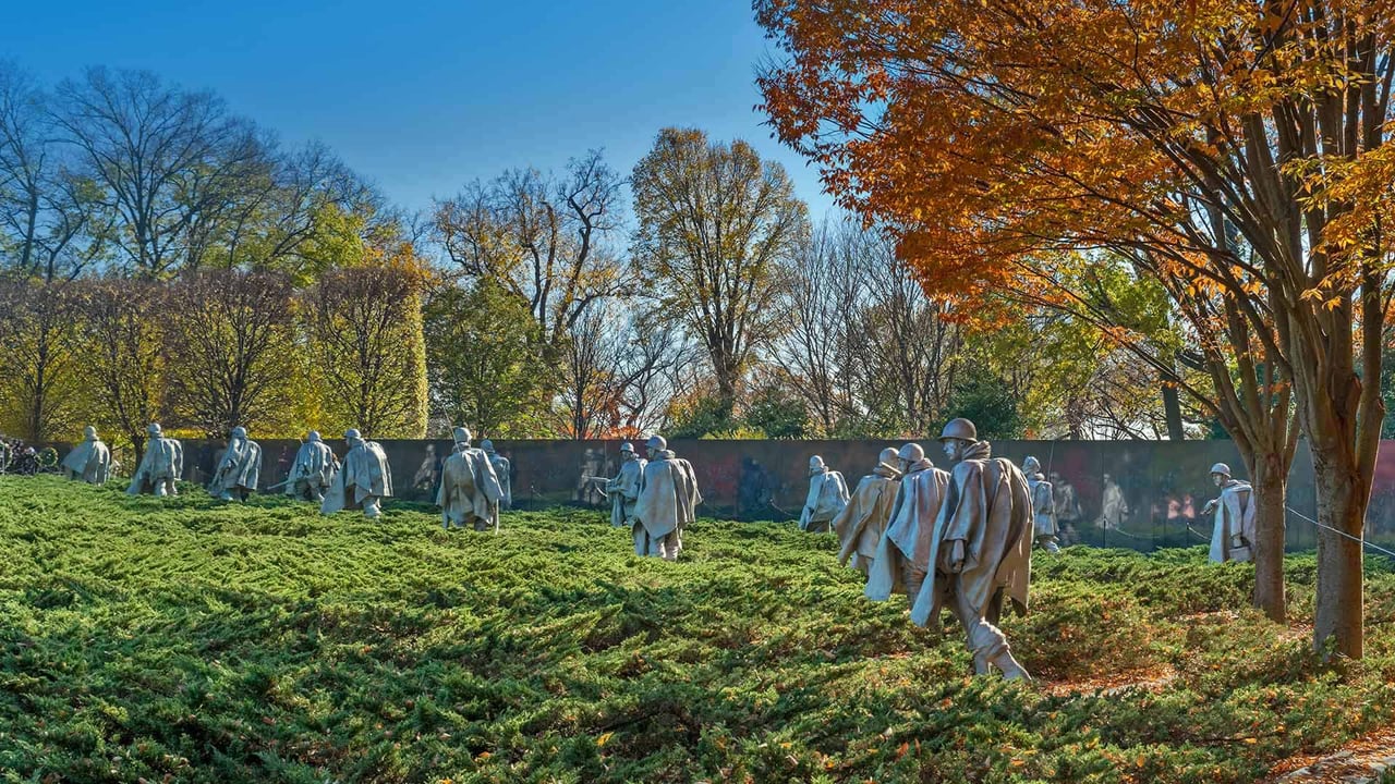 The Korean War Veterans Memorial, Washington, DC (© Ian G Dagnall/Alamy)