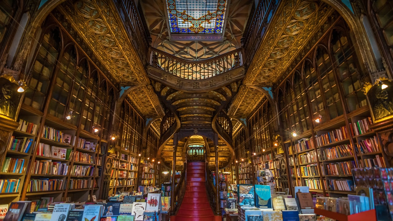 Livraria Lello, a bookstore in Porto, Portugal (© Nido Huebl/Shutterstock)