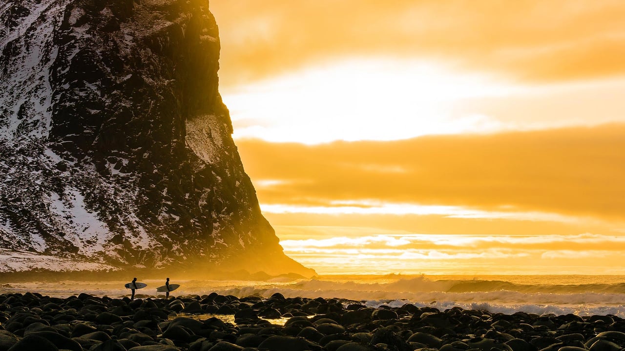 Arctic surfing in the Lofoten Islands, Norway, for the Lofoten Masters (© Nicolás Pina/Tandem Stills + Motion)