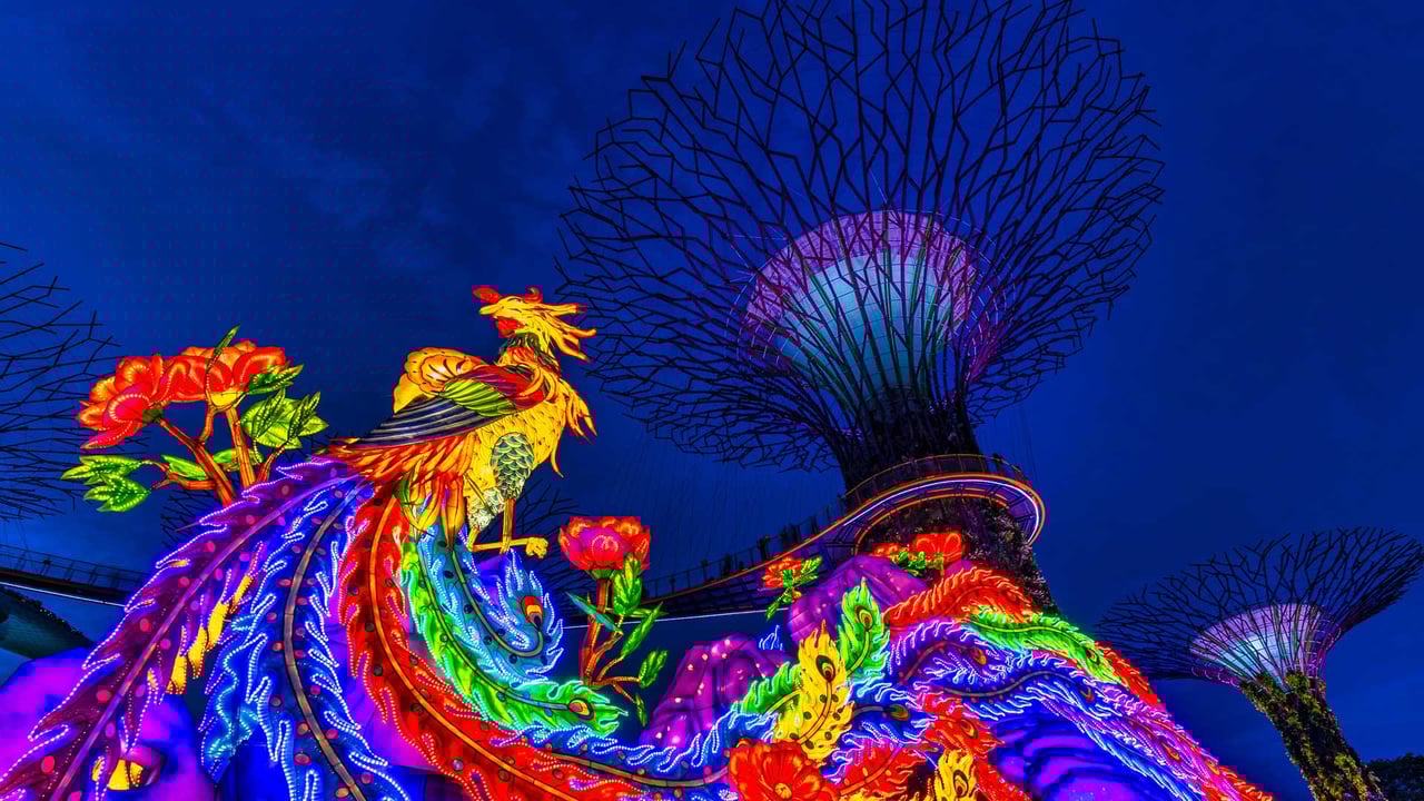 Mid-Autumn Festival in Gardens by the Bay, Singapore (© Victor Y. Zhuo/Alamy)