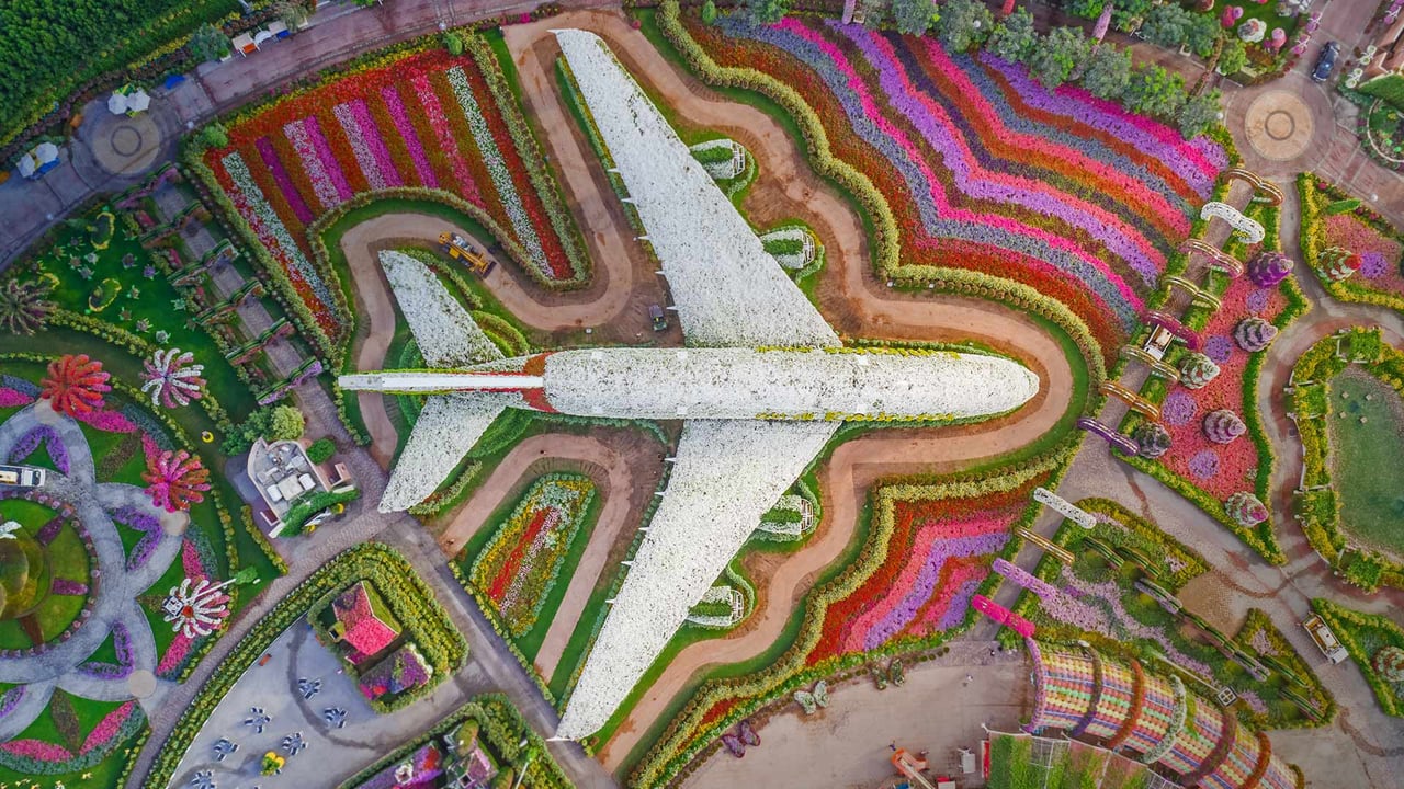 Dubai Miracle Garden, United Arab Emirates (© Amazing Aerial/Offset)