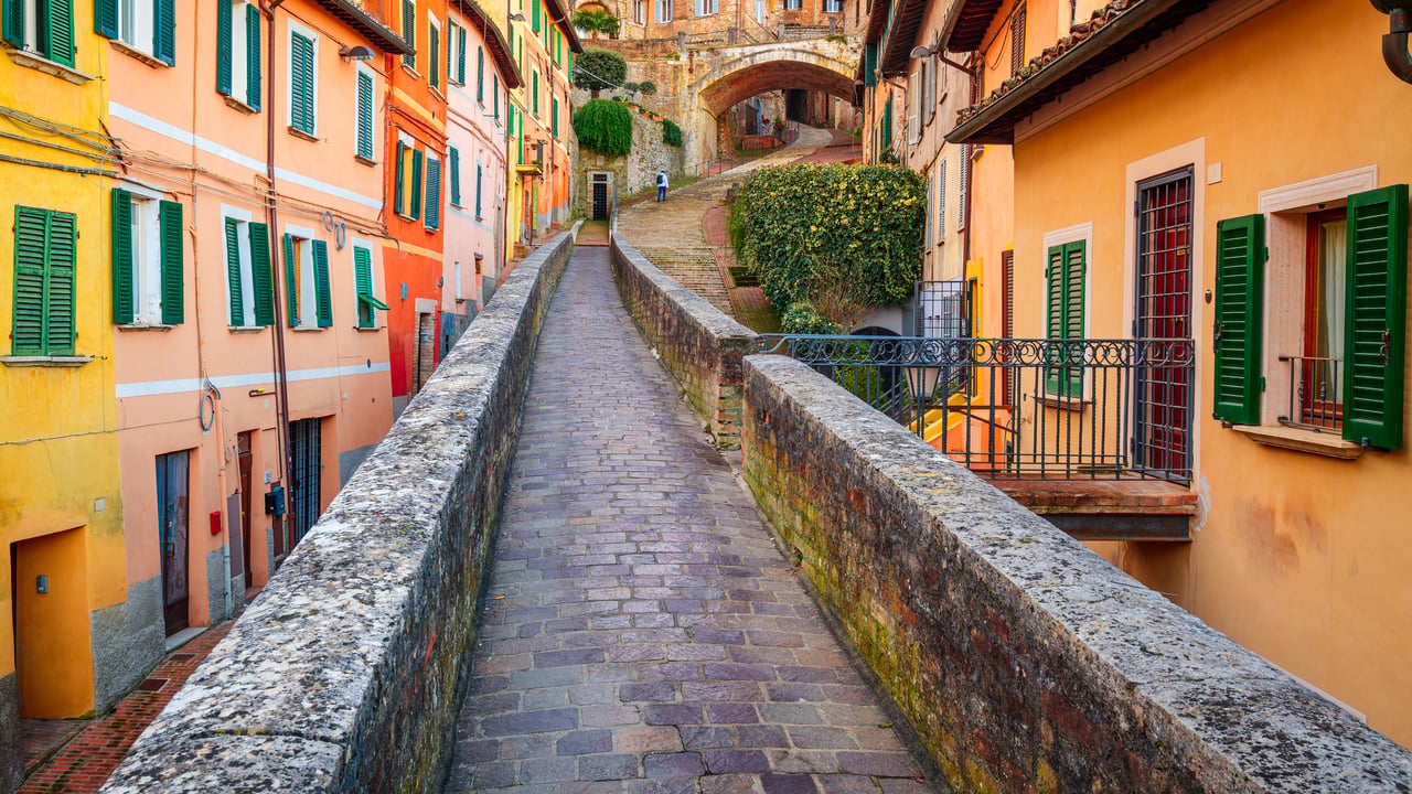 Medieval Aqueduct, Perugia, Italy (© Sean Pavone/Getty Images)