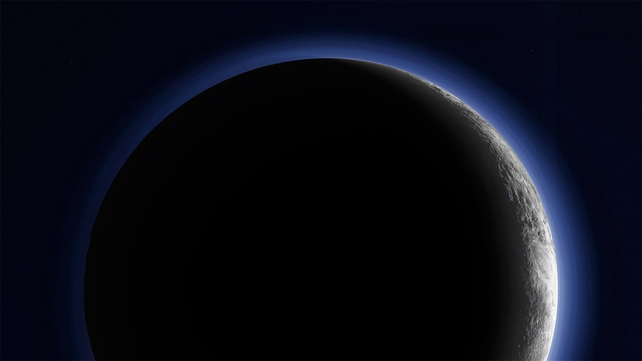 Pluto's crescent imaged by Nasa's New Horizons interplanetary space probe (© NASA/JHUAPL/SWRI/Science Photo Library)