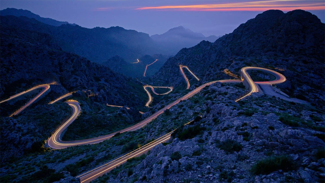 The road leading to Sa Calobra on the Spanish Balearic island of Majorca (© Tolo Balaguer/agefotostock)