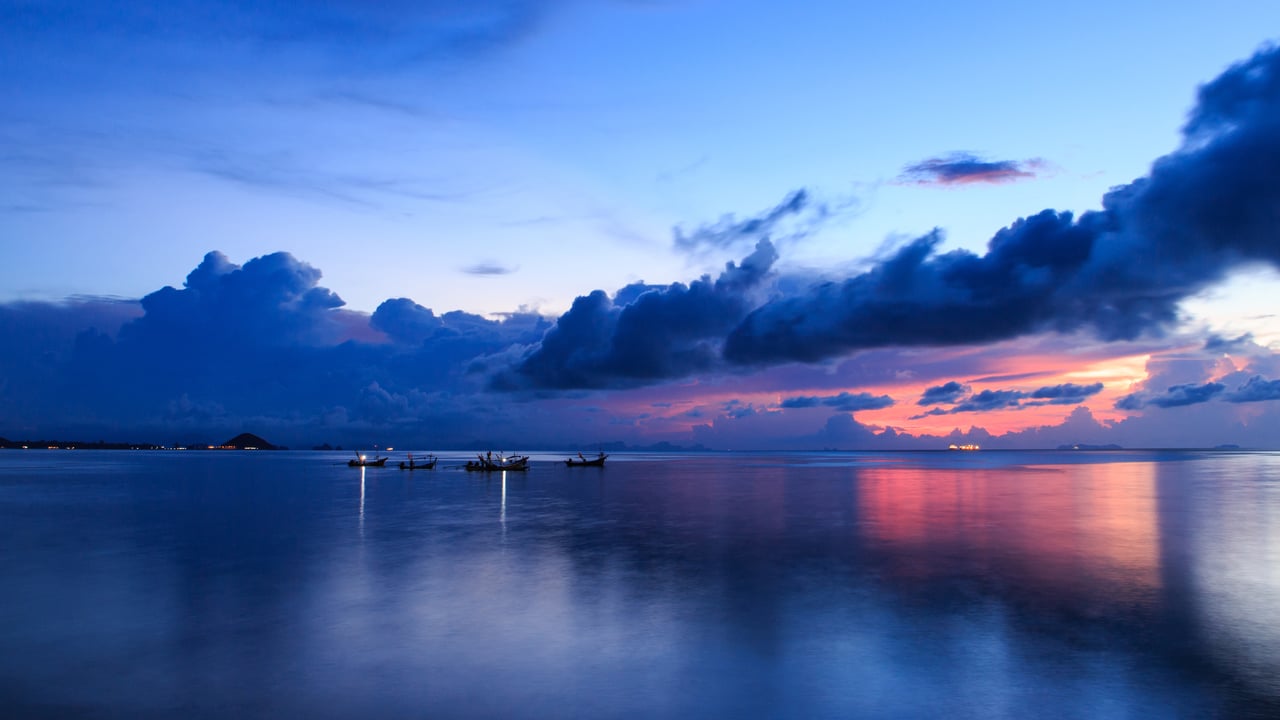 Bateaux à longue queue sur le port de Ko Samui, Thaïlande (© Foto2rich/Shutterstock)