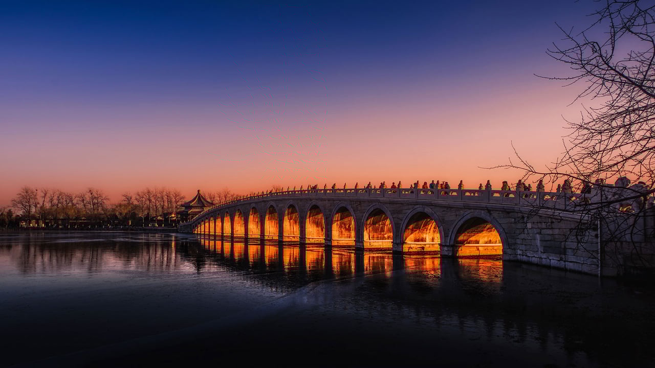 The Seventeen-Arch Bridge over Kunming Lake, Beijing Summer Palace, China (© Jia Wang/Getty Images)