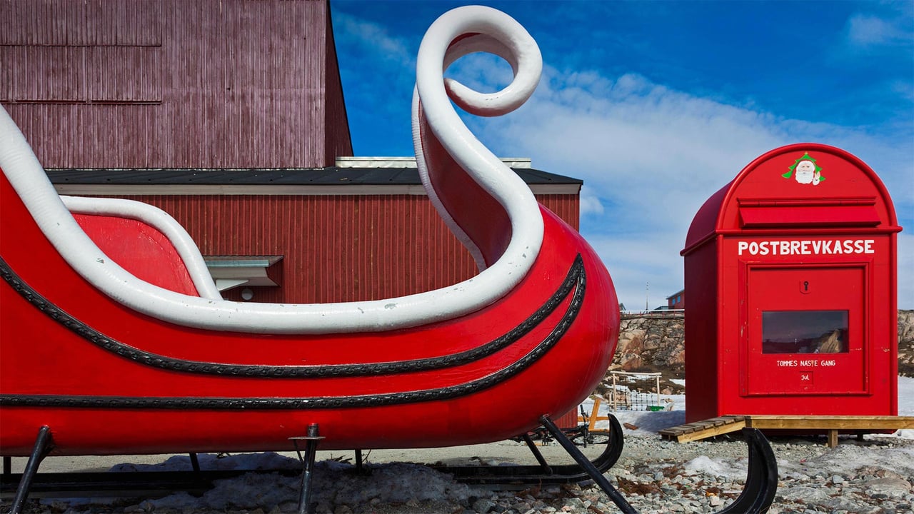 Santa's giant sleigh and mailbox, Ilulissat, Greenland (© Walter Bibikow/Jon Arnold Images Ltd/Alamy)
