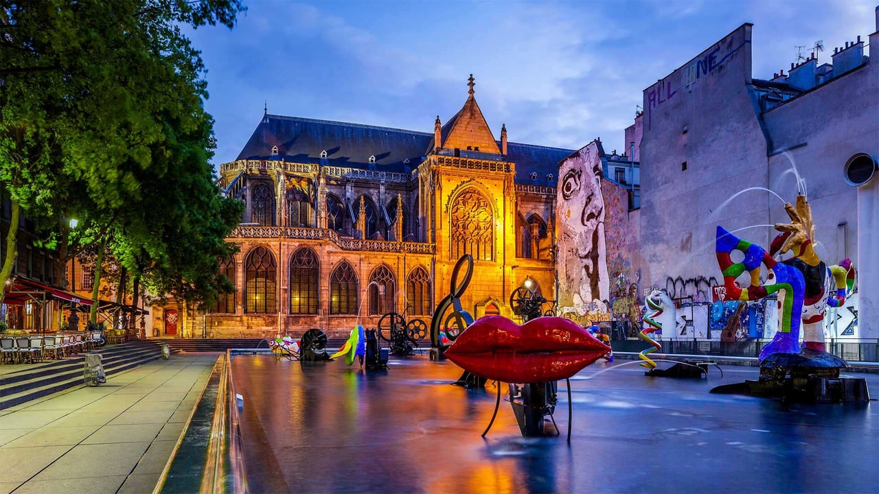 Stravinsky Fountain in Paris, France (© Alessandro Saffo/eStock Photo)