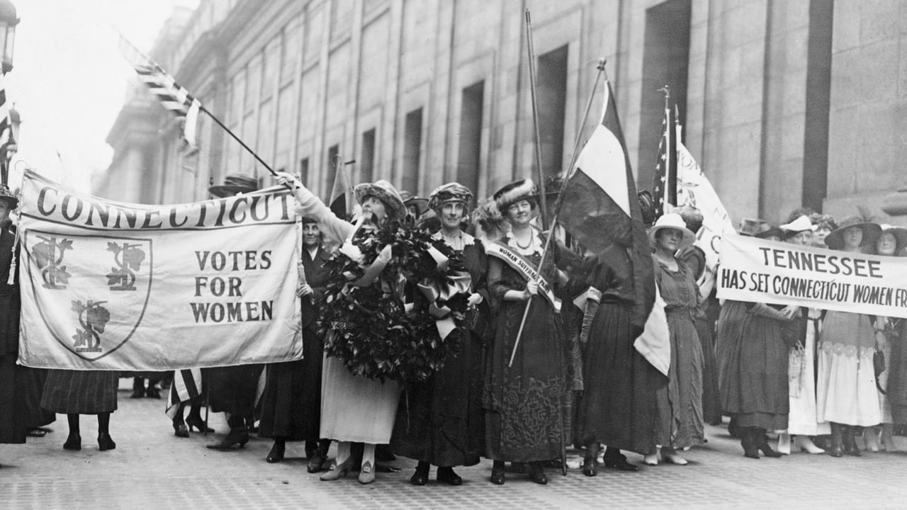 Suffragette celebrations, August 27, 1920, New York City (© Keystone/Hulton Archive/Getty Images)