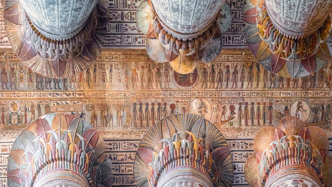 Ceiling of the Temple of Esna, Egypt (© Nick Brundle Photography/Getty Images)