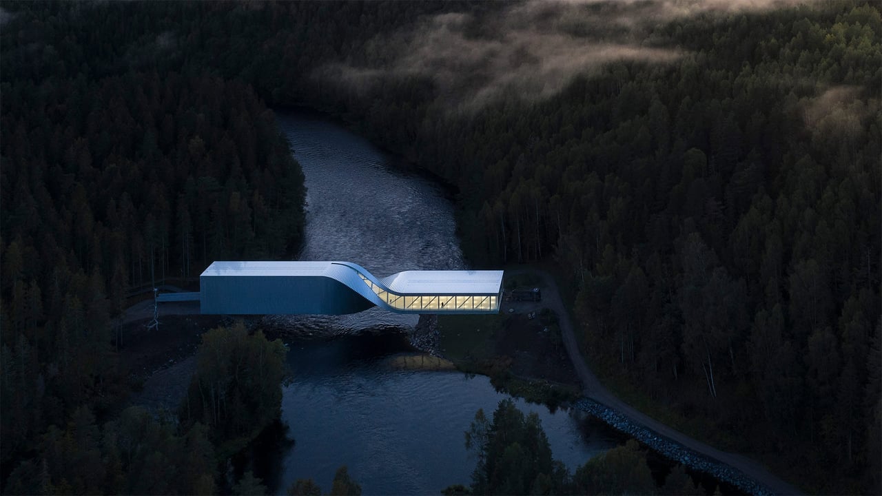 At the Kistefos Museum's sculpture park in Norway, The Twist bridges the Randselva River via a multipurpose walkway (© Laurian Ghinitoiu)