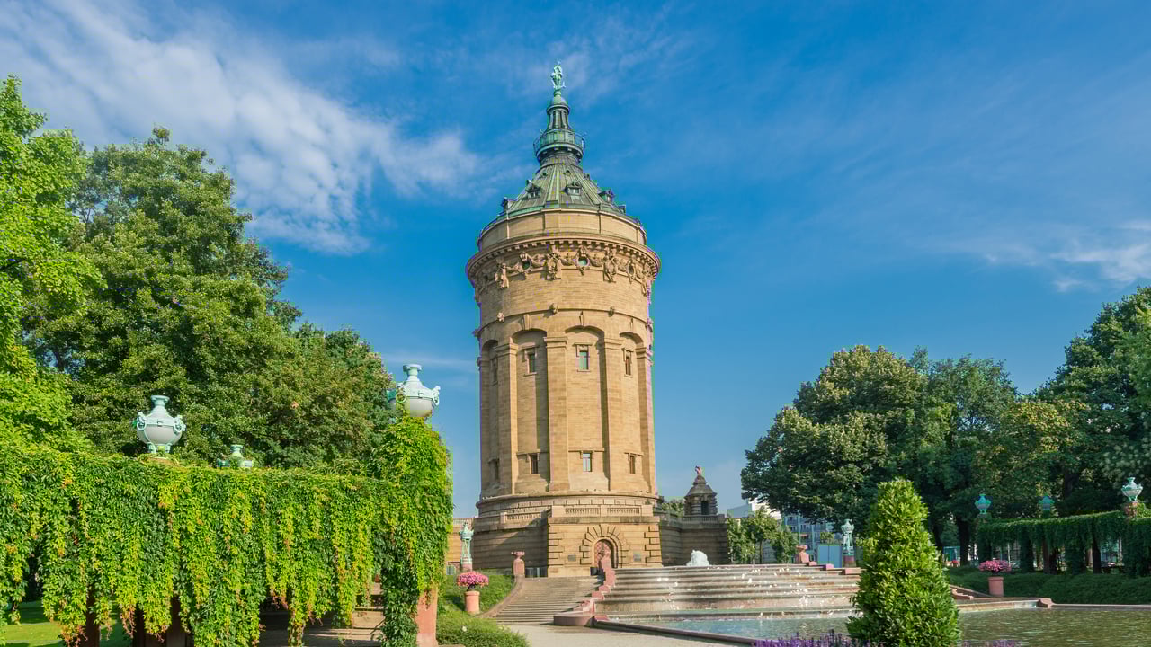 Mannheim Water Tower, Germany (© no_limit_pictures/Getty Images)