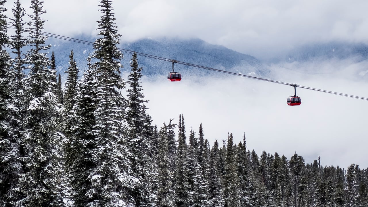 Ski lifts in Whistler, B.C. (© Ben Girardi/Cavan Images)