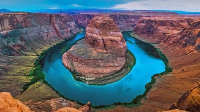Bing wallpaper April 14, 2022. Horseshoe Bend, Arizona (© Michael Dunn/Getty Images)