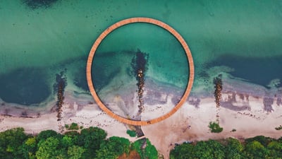 Bing wallpaper May 24, 2021. The Infinite Bridge in Aarhus, Denmark (© Kosmaj/Shutterstock)
