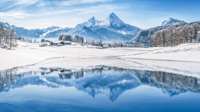 Bing wallpaper January 5, 2024. Bavarian Alps, Germany (© JFL Photography/Adobe Stock)