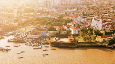 Bing wallpaper January 12, 2025. Cidade de Belém, capital do estado do Pará (© luoman/iStock/Getty Images Plus)