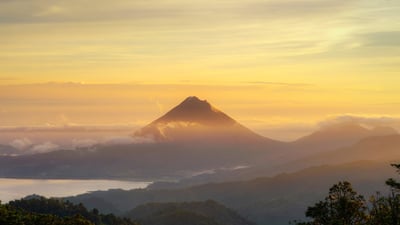 Bing wallpaper March 4, 2024. Arenal Volcano seen from Monteverde, Costa Rica (© Lukas Bischoff/Getty Images)