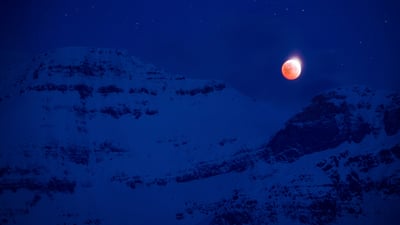 Bing wallpaper March 28, 2019. Night scenery with full moon, Mount Assiniboine Provincial Park, B.C. (© Aurora Photos/Offset/Shutterstock)