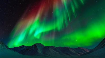 Bing wallpaper December 19, 2021. Aurora borealis above the Brooks Range in Alaska (© Noppawat Tom Charoensinphon/Getty Images)