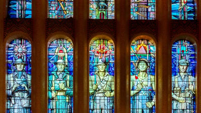 Bing wallpaper April 24, 2019. Australian National War Memorial, Canberra (© craighind/iStock Editorial/Getty Images Plus)