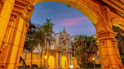 Bing wallpaper September 15, 2024. Casa del Prado, Balboa Park, San Diego, California (© f11photo/Getty Images)