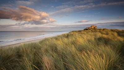 Bing wallpaper February 28, 2024. Bamburgh Castle, Northumberland, England (© Blackbeck/Getty Images)