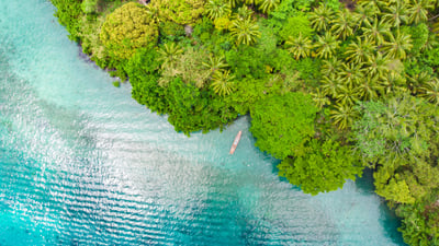Bing wallpaper June 29, 2025. Blue lagoon at Pulau Ay, Banda Islands, Indonesia (© fabio lamanna/Alamy)