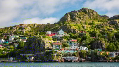 Bing wallpaper September 1, 2021. Slopes of Signal Hill in St. John's Newfoundland and Labrador (© Terrance Klassen/Alamy Stock Photo)