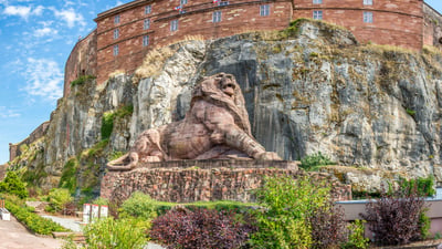 Bing wallpaper April 17, 2025. Lion de Belfort, Bourgogne-Franche-Comté, France (© milosk50/Shutterstock)