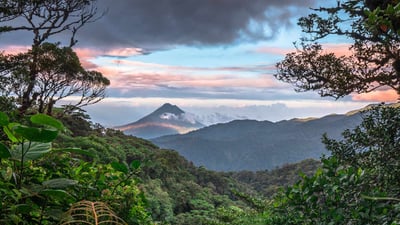 Bing wallpaper May 22, 2023. Arenal Volcano seen from Monteverde, Costa Rica (© Kevin Wells/Getty Images)