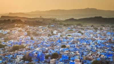 Bing wallpaper May 15, 2024. The Blue City of Jodhpur, India (© cinoby/Getty Images)