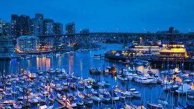 Bing wallpaper January 30, 2025. Granville Island in Vancouver, British Columbia, Canada (© AWL Images/DanitaDelimont.com)
