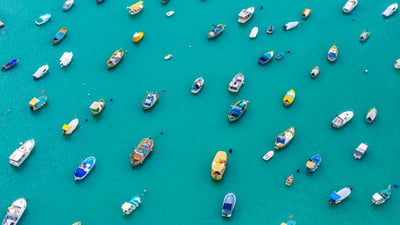 Bing wallpaper August 3, 2026. Colorful boats in Marsaxlokk Harbor, Malta (© Klubovy/Getty Images)