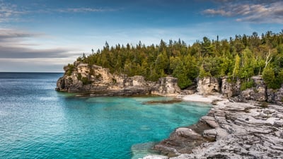 Bing wallpaper April 25, 2025. Bruce Peninsula National Park, Ontario, Canada (© Maurice Prokaziuk/Getty Images)