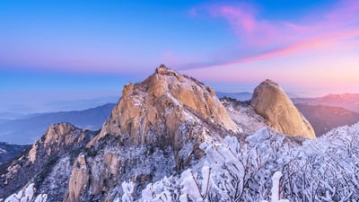 Bing wallpaper January 12, 2024. Bukhansan National Park, South Korea (© TRAVEL TAKE PHOTOS/Shutterstock)