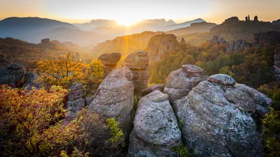 Bing wallpaper October 22, 2025. Belogradchik Rocks, Bulgaria (© EvaL Miko/Shutterstock)