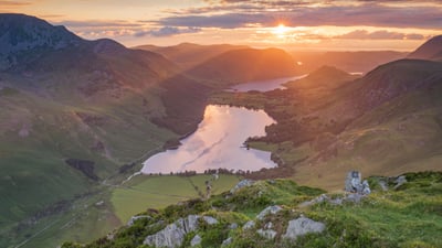 Bing wallpaper May 14, 2021. Buttermere, Lake District, England (© Stewart Smith/Alamy)