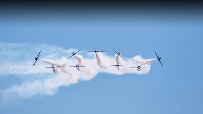 Bing wallpaper August 16, 2024. Canadian International Air Show at the Canadian National Exhibition, in Toronto, Ontario (© Tony Florio/Alamy Stock Photo)