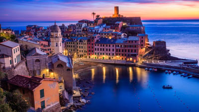 Bing wallpaper June 8, 2026. Vernazza, Cinque Terre, Liguria (© Kelly Cheng/Getty Images)