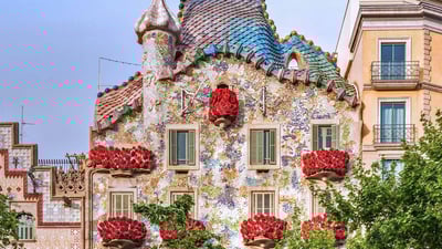 Bing wallpaper April 23, 2019. At Casa Batlló for Saint Jordi’s Day in Barcelona, Spain (© Jon Arnold Images Ltd/Alamy)